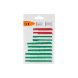 Lot De 10 Lames En U Pour Bois Et Métaux Coupe Droite 1.5-30 Mm