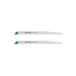 Lot De 2 Lames Bois Coupe Droite 190 Mm Dexter Pour Scie Sabre