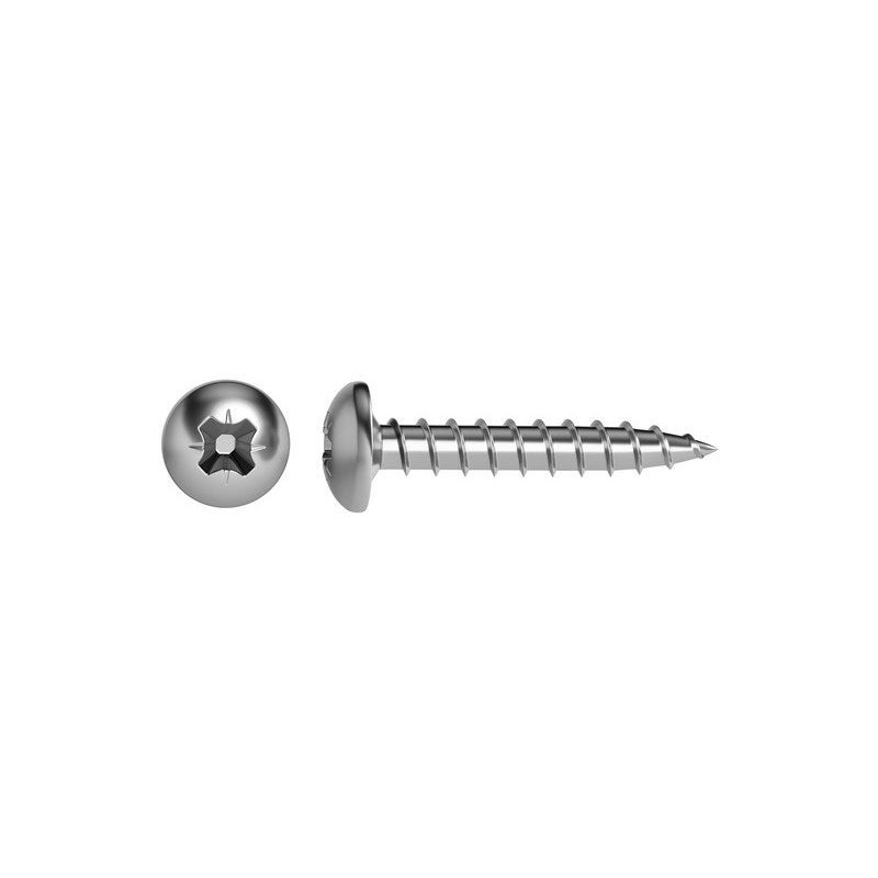 Lot De 50 Vis Acier Tête Ronde Standers, Diam.3 Mm X L.12 Mm