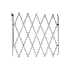 Barrière extensible animaux, bois blanc, NORDLINGER,  L.60 - 110 cm