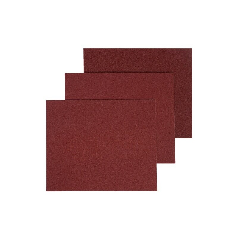 Lot de 5 feuilles abrasif bois grain assortis, 230 x 280