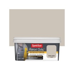 Peinture, carrelage et bois Renov soL SYNTILOR, beige sable satiné, 2L