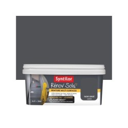 Peinture, carrelage et bois Renov soL SYNTILOR, noir grisé satiné, 2L