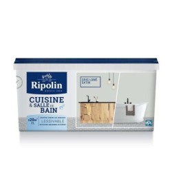 Peinture Mur Cuisine Et Bain Ripolin Gris Lomé Satiné 2 L