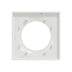 Plaque simple Odace Styl, SCHNEIDER ELECTRIC, blanc