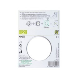 Plaque simple Odace Touch, SCHNEIDER ELECTRIC, blanc