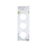 Plaque triple Odace Touch, SCHNEIDER ELECTRIC, blanc