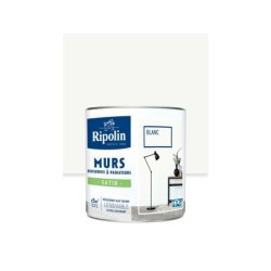 Peinture Mur, Boiserie, Radiateur Ripolin Blanc Satiné 0.5 L