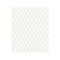 Papier Peint Vinyle Motif Geo Blanc/Or