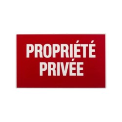 Plaque Propriété Privée En Plastique