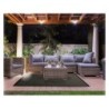 Tapis extérieur gris rectangulaire, l.120 x L.180 cm Outdoor