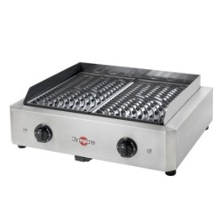 Barbecue électrique KRAMPOUZ 500x400, inox et noir