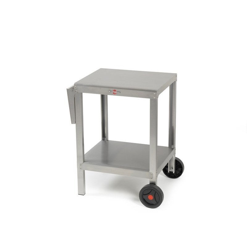 Chariot KRAMPOUZ 1 tablette, gris / argent