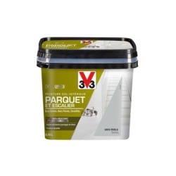 Peinture sol, parquet escalier Décolab V33, gris perle satiné, 0.75L