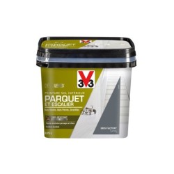 Peinture sol, parquet escalier Décolab V33, gris factory satiné, 0.75L