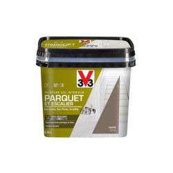 Peinture sol, parquet escalier Décolab V33, taupe satiné, 0.75L