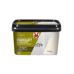 Peinture sol, parquet escalier Décolab V33, gris sable satiné, 2.5L