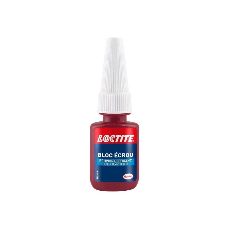 Colle d'assemblage loctite bloc ecrou gel flacon 5g