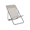 Transat de jardin LAFUMA MOBILIER Batyline en acier gris / argent