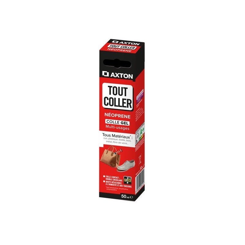 Colle néoprène gel Tout Coller, AXTON, 50 ml