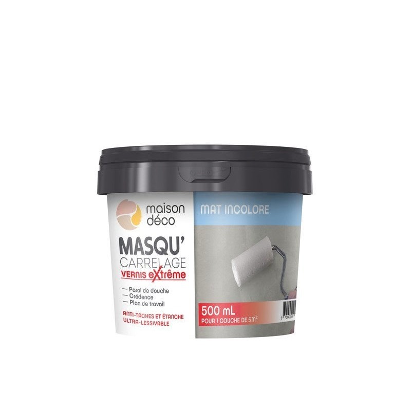 Vernis Masqu'Carrelage Et Mur Maison Deco, Incolore, 0.5 L