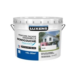 Peinture Façade Universelle Luxens, Blanc, 10 L