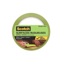 Ruban De Masquage Scotch L.24 Mm X L.41 M Surfaces Rugueuses