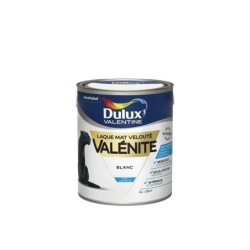 Peinture laque boiserie Valénite DULUX VALENTINE blanc mat 2 l