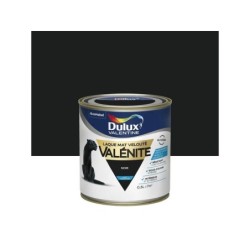 Peinture laque boiserie Valénite DULUX VALENTINE noir mat 0.5 l