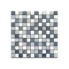 Mosaïque sol / mur Mineral noir, blanc et gris 30 x 30 cm ARTENS