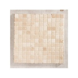 Mosaïque Sol Et Mur Mineral Travertin Ivoire 2.3 X 2.3 Cm