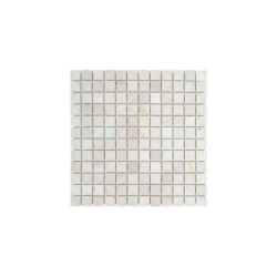 Mosaïque Sol Et Mur Mineral Travertin Ivoire 2.3 X 2.3 Cm