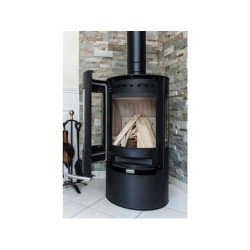 Poêle à bûche ADURO 9 noir, 6 kW