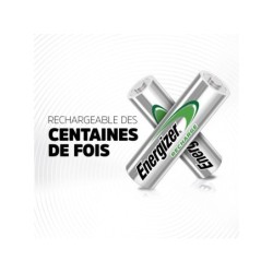 Lot De 4 Piles Rechargeable Aa Extreme, 2300 Mah, Energizer