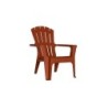 Fauteuil résine injectée terracota Adirondack BICA, 1 personnes