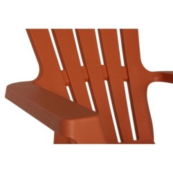 Fauteuil résine injectée terracota Adirondack BICA, 1 personnes