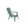 Fauteuil résine injectée vert laguna Adirondack BICA, 1 personnes