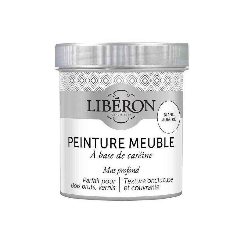 Peinture Meuble Et Boiserie Caséine Liberon Blanc Albâtre Mat 0.5 L