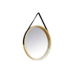 Miroir Rond Barbier Scandinave, Naturel Diam.41 Cm