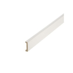 Nez De Cloison Médium (Mdf) Pour Cloison De 50 Mm  Blanc, 11 X 53 Mm, L. 2.5 M