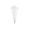 Lot De 10 Piques À Brochette 40Cm En Inox Naterial Pour Barbecue