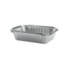 Lot de 5 barquettes en aluminium NATERIAL pour barbecue, L.16 x l.6 x H.22.5 cm