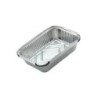 Lot de 5 barquettes en aluminium NATERIAL pour barbecue, L.16 x l.6 x H.22.5 cm