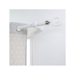 Support Extensible Tringle À Rideau, 28 Mm Blanc Satiné Inspire