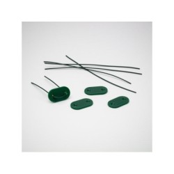 Lot de 26 attaches universel pour canisse, NATERIAL, vert