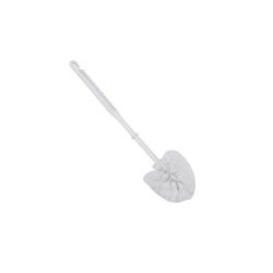 Brosse WC chrome blanc