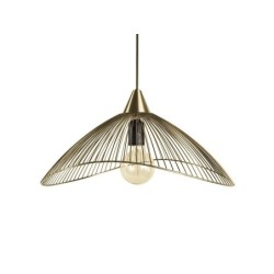 Suspension, Design Métal Laiton Mat Seynave Kasteli E27 1 Lumière(S) D.46 Cm