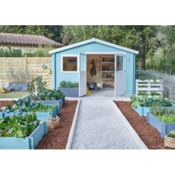 Abri De Jardin Bois Naterial Kerno Axess Ep.28 Mm, 9.05 M² LDD