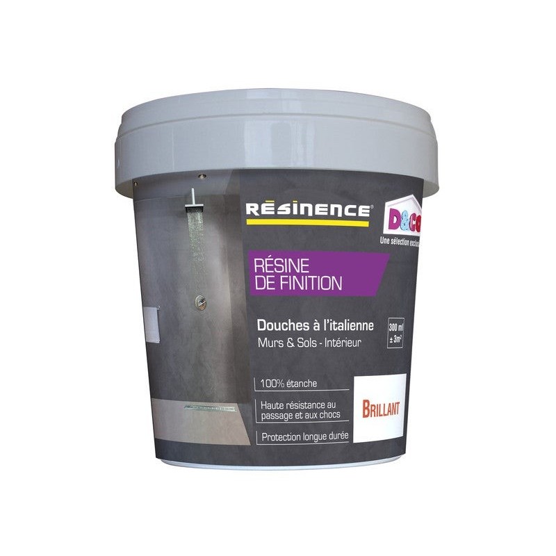 Résine De Protection Béton Resinence, Incolore Brillant, 0.3 L L