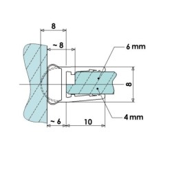 Joint d'étanchéité tubulaire, 100 cm